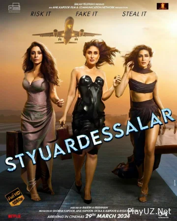 Styuardessalar / Ekipaj Hind kino Uzbek tilida 2024 O'zbekcha tarjima kino 720p HD skachat