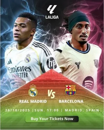 Real Madrid - Barcelona Jonli efir 26. 10. 2025