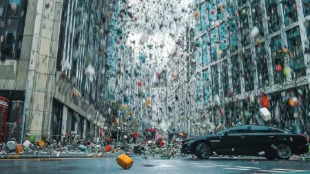 Kutilmaganda Osmondan Yomg'ir O'rniga AXLAT Yog'ishni Boshladi